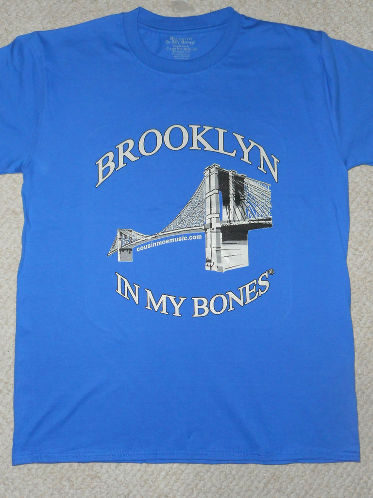 Brooklyn In My Bones® Royal Blue Short Sleeve Tee Shirt & Two 4 Song CDs Stimulus Package
